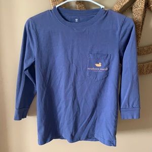 Boy’s Youth Medium Southern Marsh Collection long sleeve tee-shirt in blue